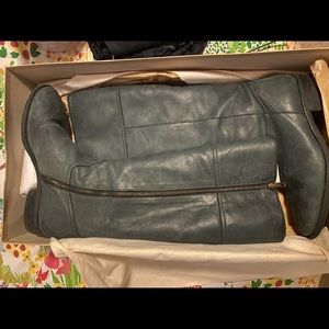 J.Crew Nottingham Leather Boots - Black - size 10